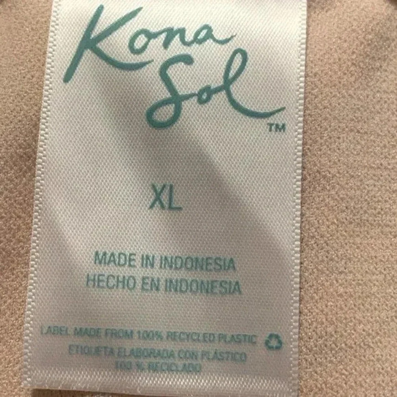 Kona Sol Light Pink Snake Print Bikini Bottom - Picture 6 of 7